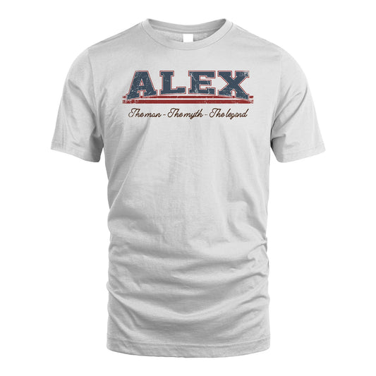 The Man The Myth The Legend Vintage Shirt ALEX M1-6