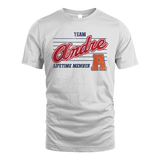Team Your Name Lifetime Member Vintage Shirt ANDRE M1-24