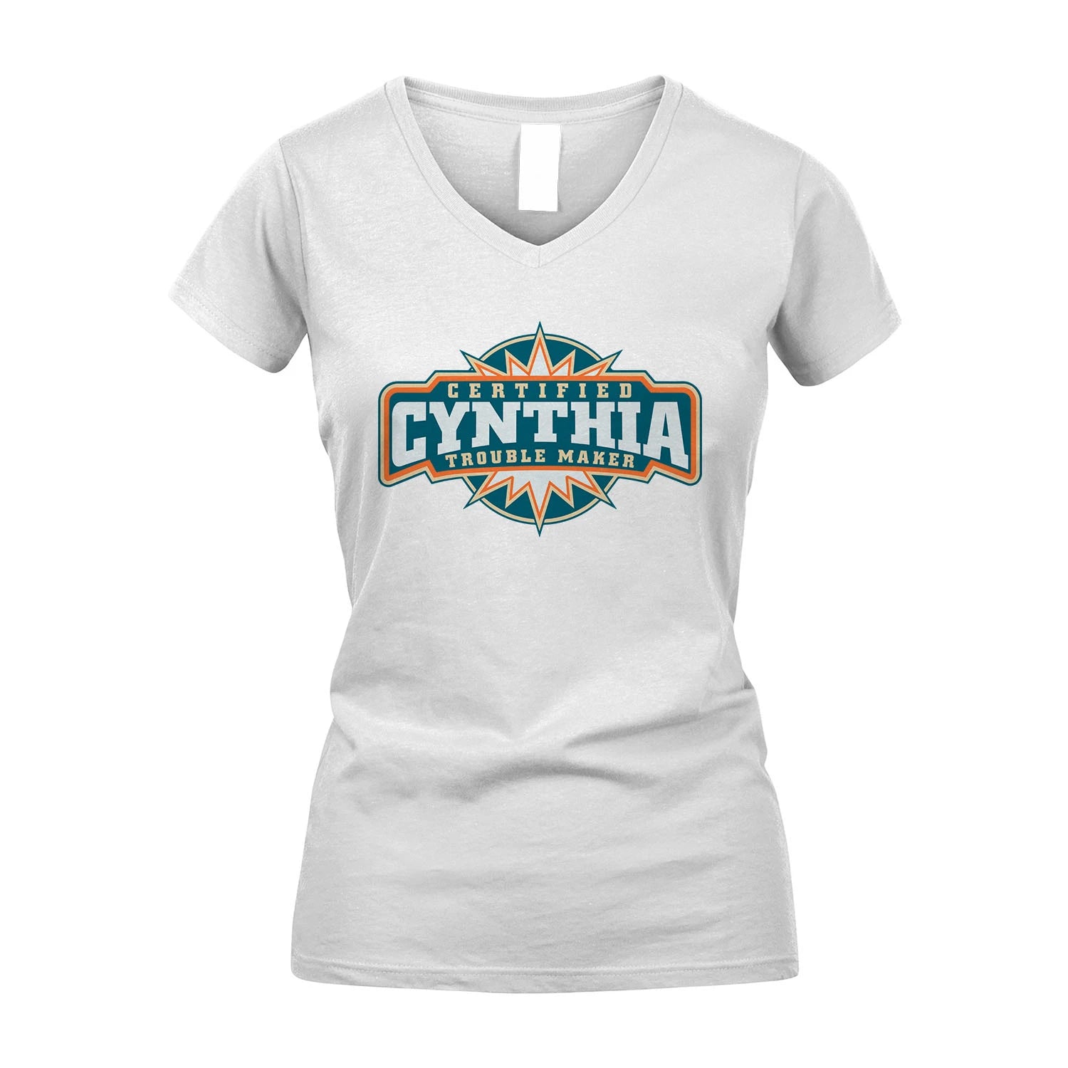 Certified Your Name Trouble Maker Shirt CYNTHIA M1-36