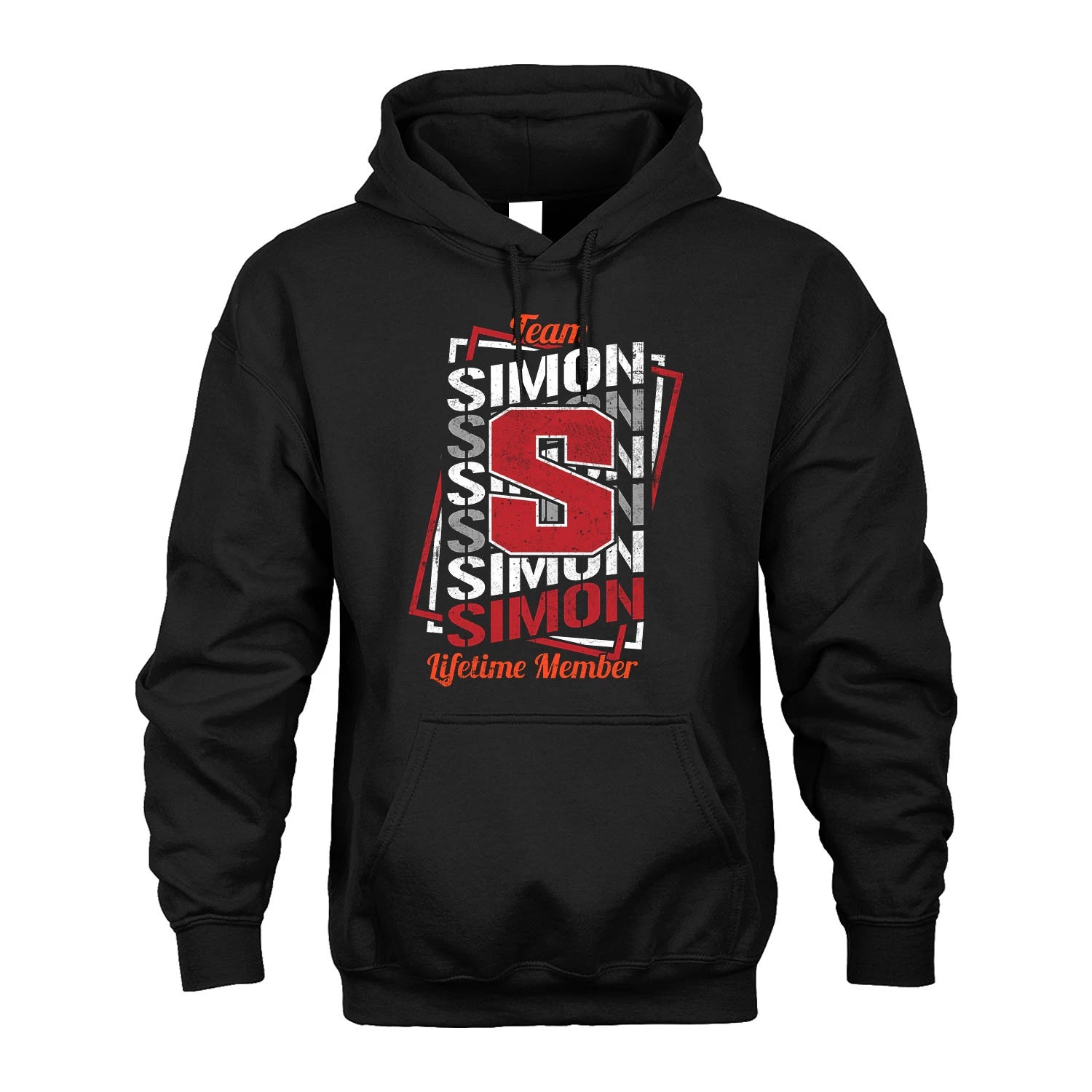 Team Your Name Lifetime Member Sporty Shirt SIMON M1-25