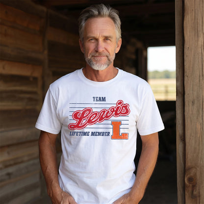 Team Your Name Lifetime Member Vintage Shirt LEWIS M1-24