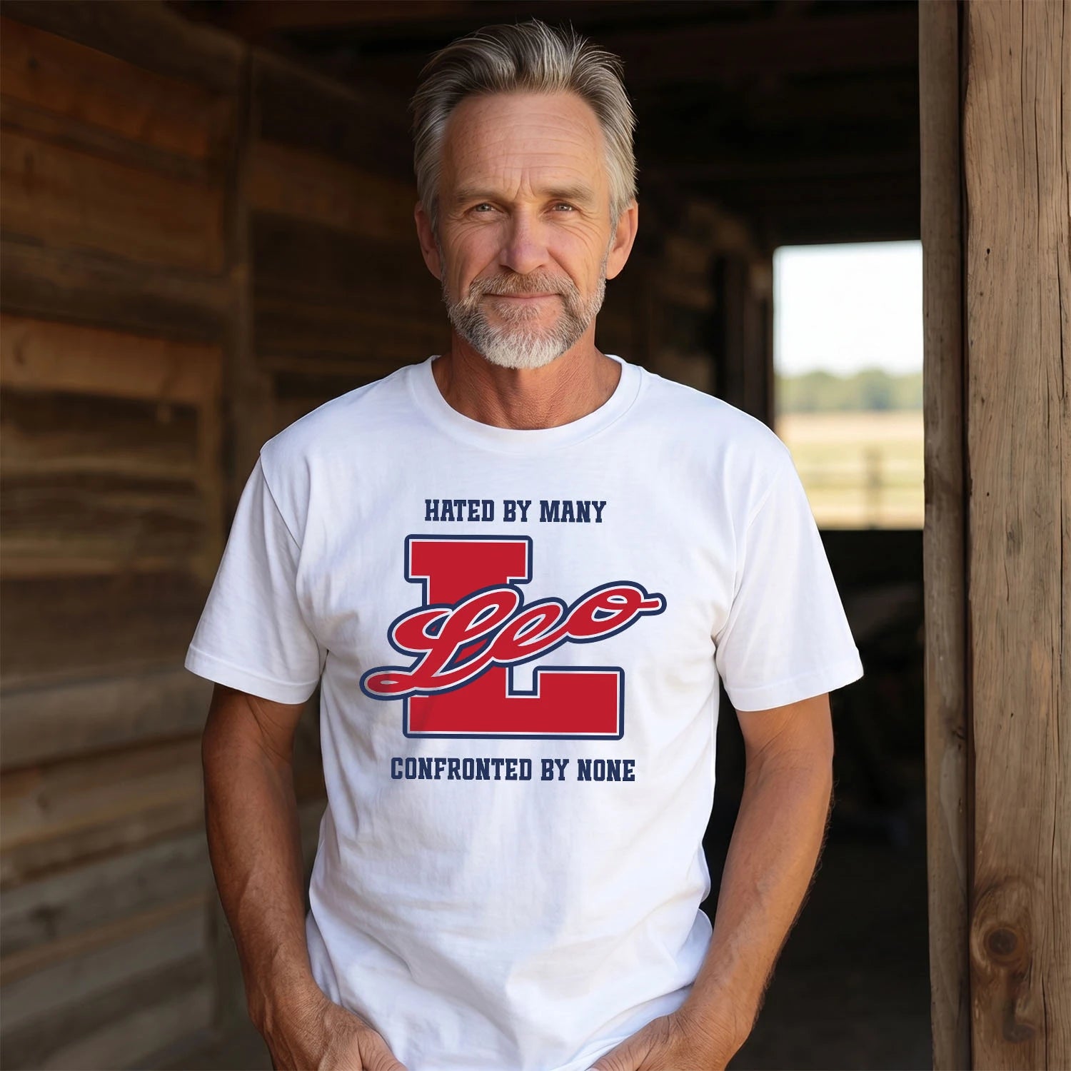 Hated By Many Confronted By None Personalized Name Shirt LEO M1-8