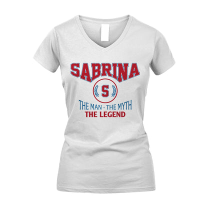 The Man The Myth The Legend Jet Style Shirt SABRINA M1-9