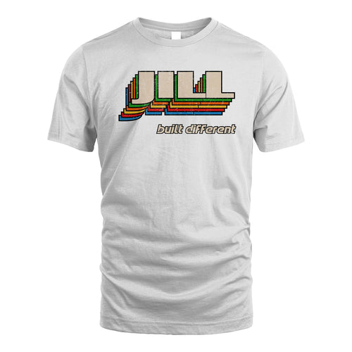 Your Name Built Different Retro Shirt JILL M1-26