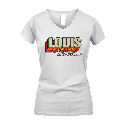 Your Name Built Different Retro Shirt LOUIS M1-26