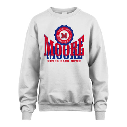 Your Name Never Back Down Shirt MOORE M1-33