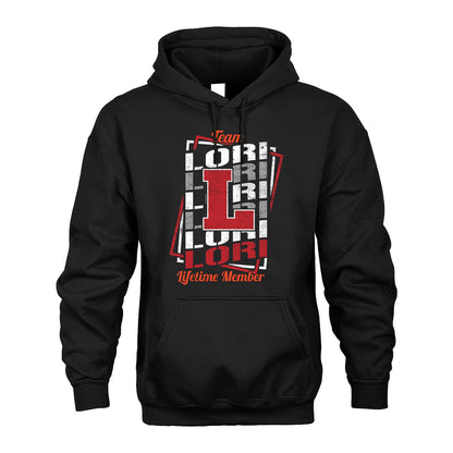 Team Your Name Lifetime Member Sporty Shirt LORI M1-25
