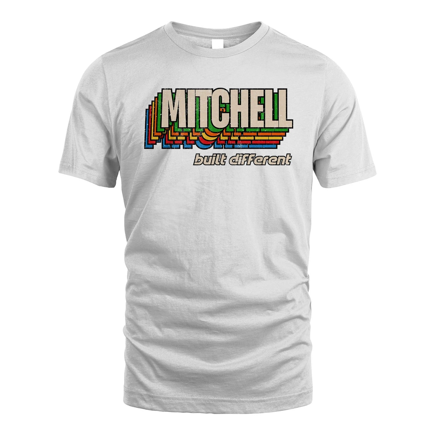 Your Name Built Different Retro Shirt MITCHELL M1-26