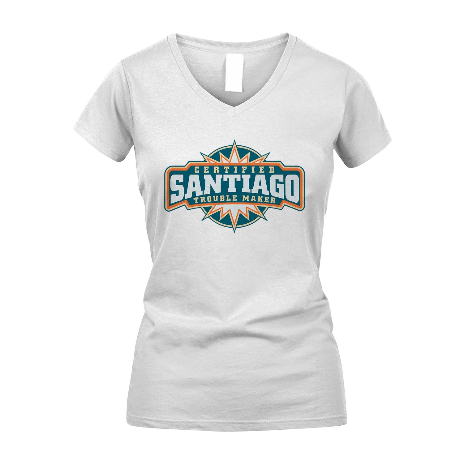 Certified Your Name Trouble Maker Shirt SANTIAGO M1-36