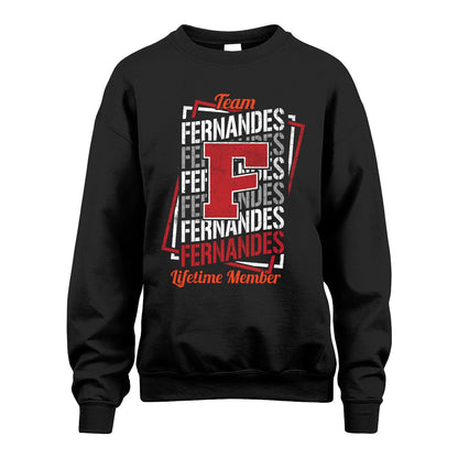 Team Your Name Lifetime Member Sporty Shirt FERNANDES M1-25