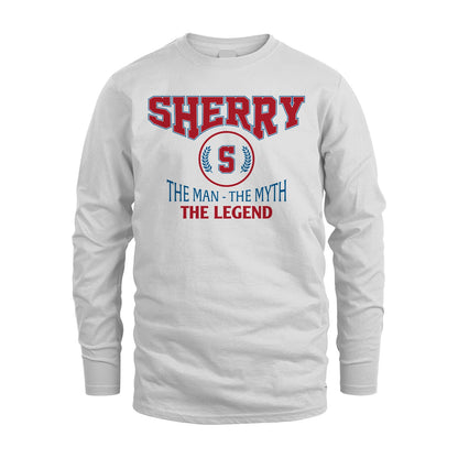 The Man The Myth The Legend Jet Style Shirt SHERRY M1-9