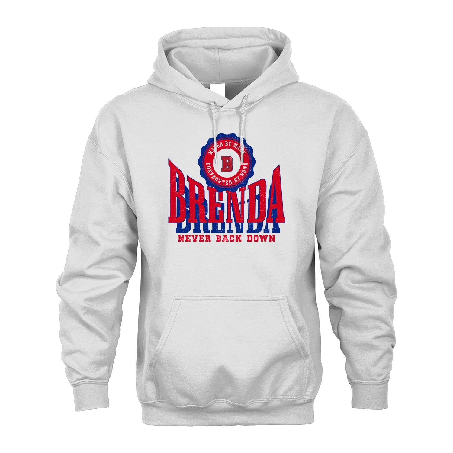 Your Name Never Back Down Shirt BRENDA M1-33