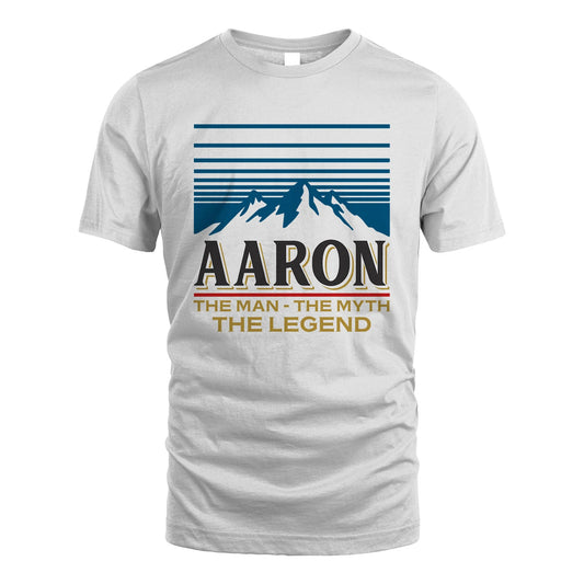 The Man The Myth The Legend Vintage Mountain Shirt AARON M1-19