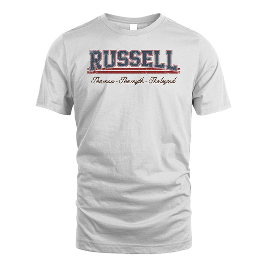 The Man The Myth The Legend Vintage Shirt RUSSELL M1-6