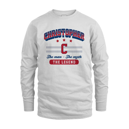The Man The Myth The Legend With Your Name Shirt CHRISTOPHER M1-35