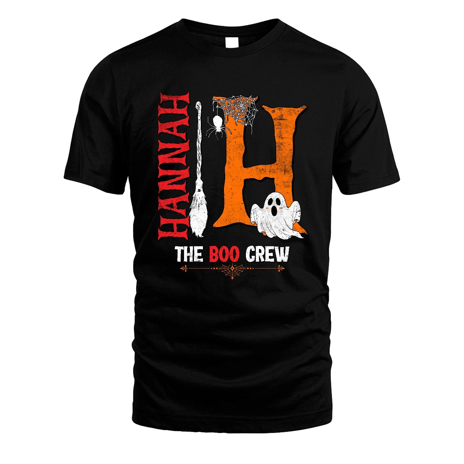 The Boo Crew Halloween With Your Name Shirt HANNAH M1-23