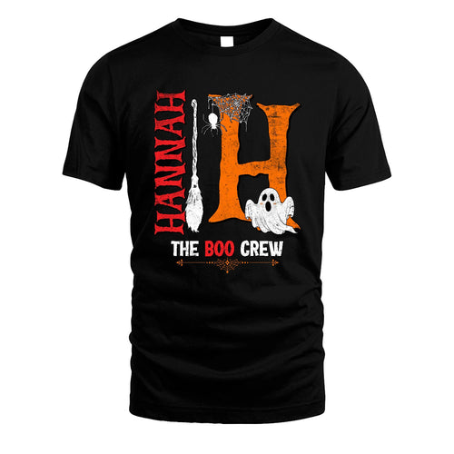 The Boo Crew Halloween With Your Name Shirt HANNAH M1-23