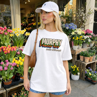 Your Name Built Different Retro Shirt MURPHY M1-26