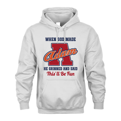God Made Your Name Custom Shirt ADAM M1-16