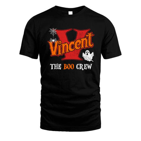 The Boo Crew Halloween Custom Name Shirt VINCENT M1-22
