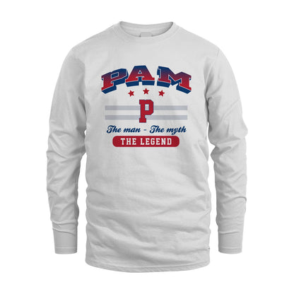 The Man The Myth The Legend With Your Name Shirt PAM M1-35