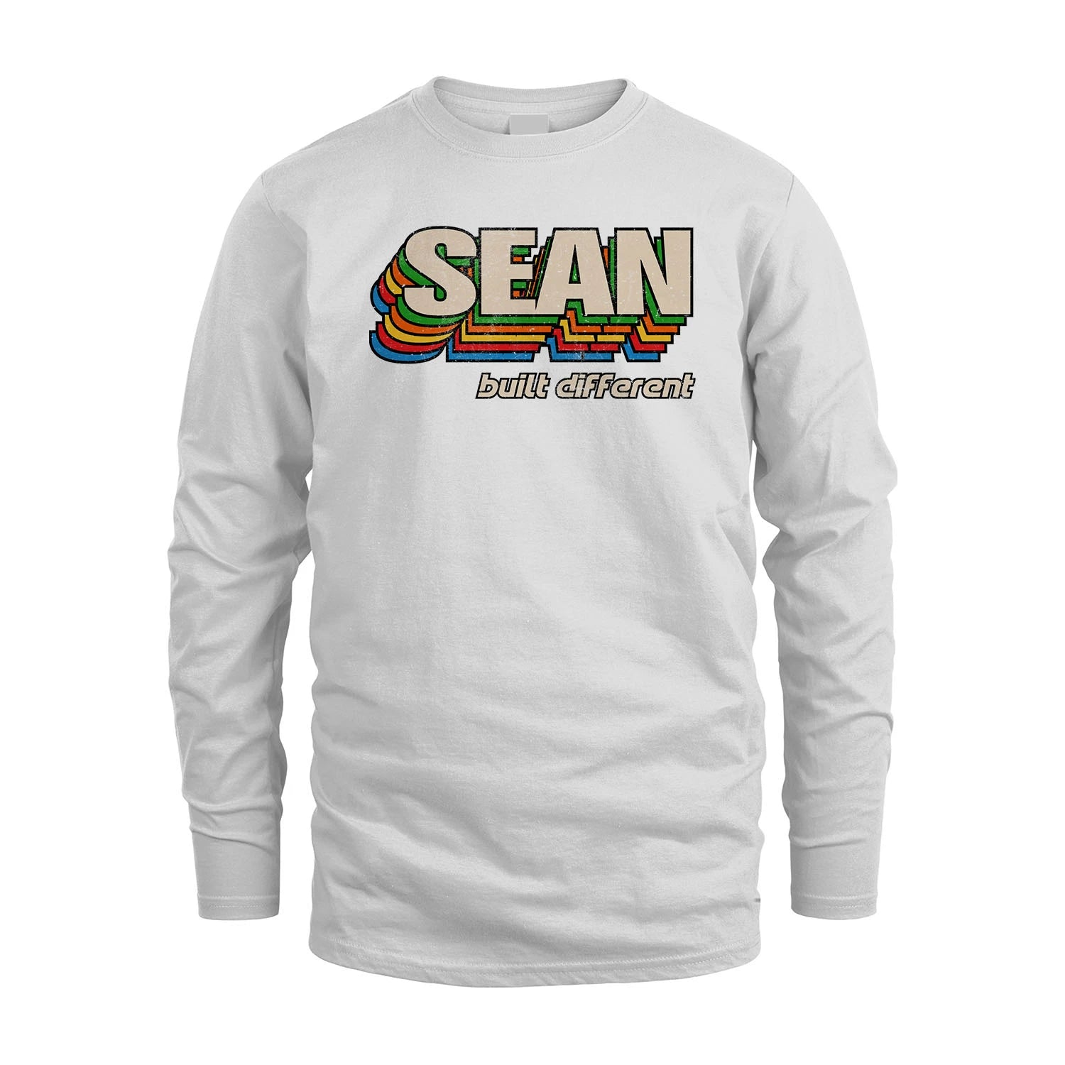 Your Name Built Different Retro Shirt SEAN M1-26