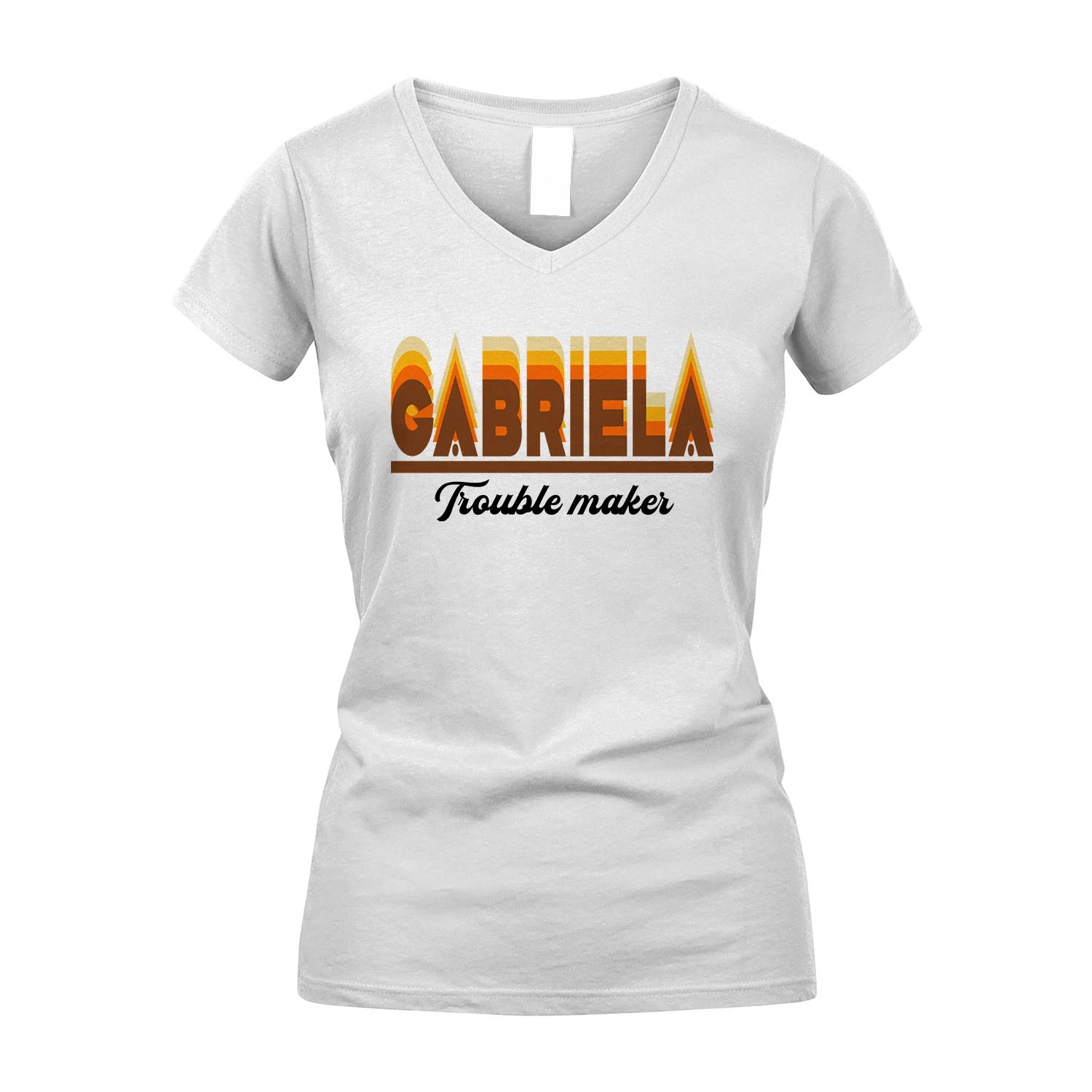 Your Name Trouble Maker Funny Shirt GABRIELA M1-34