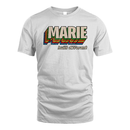 Your Name Built Different Retro Shirt MARIE M1-26