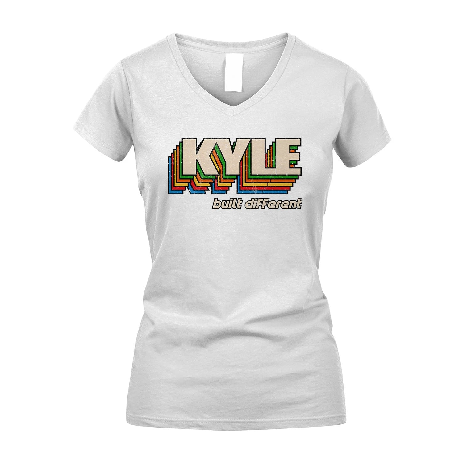 Your Name Built Different Retro Shirt KYLE M1-26