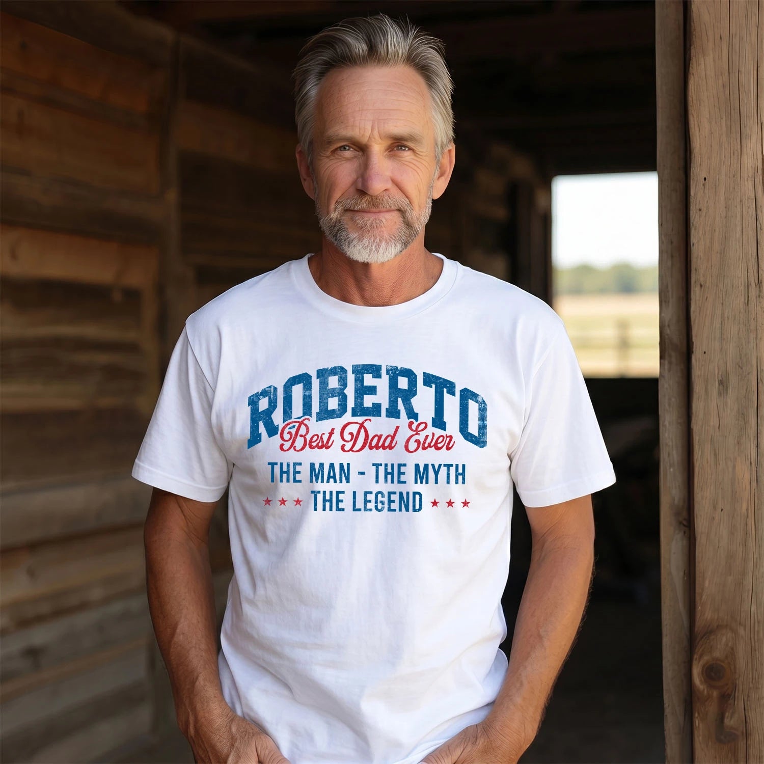 Best Dad Ever The Man The Myth The Legend ROBERTO M1-7