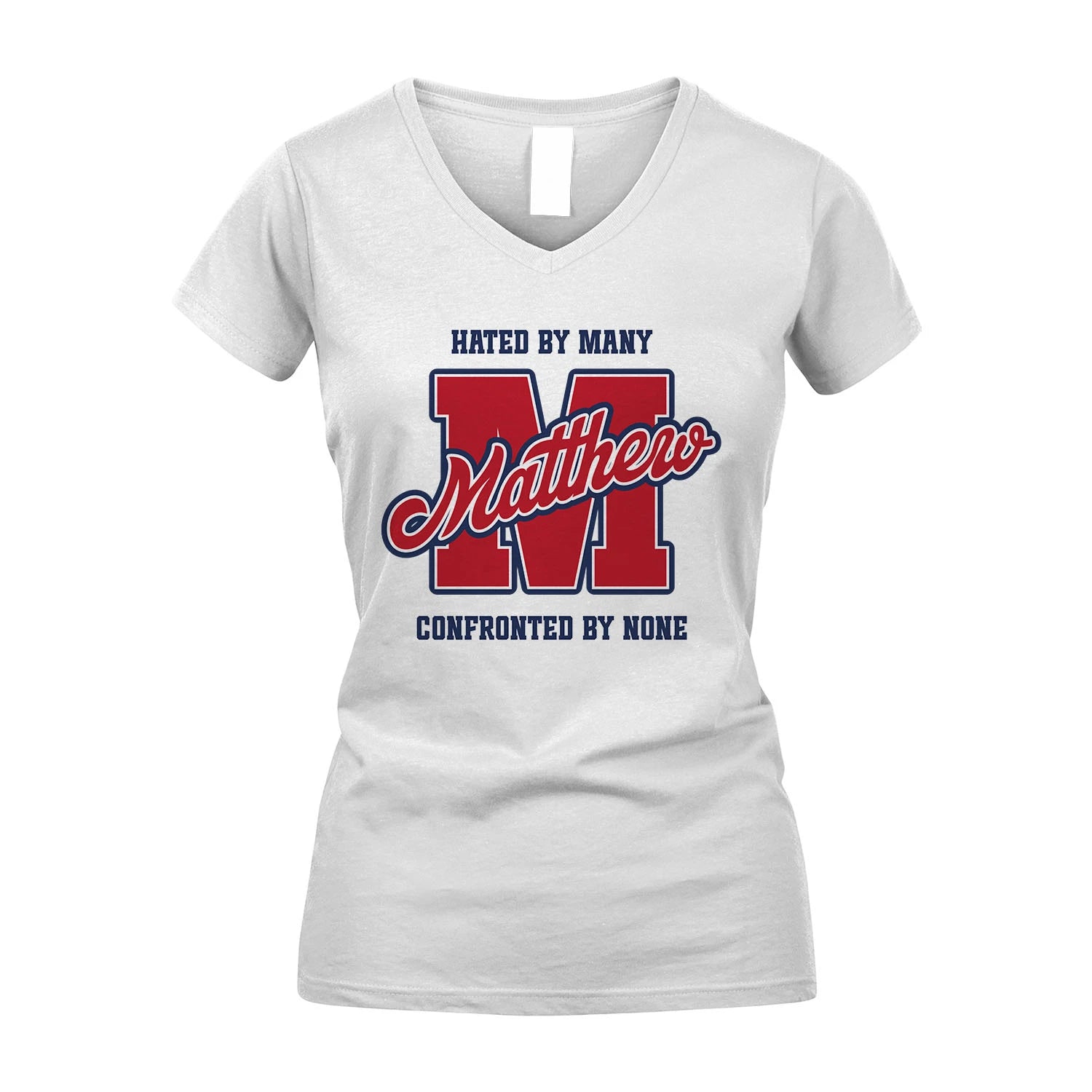 Hated By Many Confronted By None Personalized Name Shirt MATTHEW M1-8