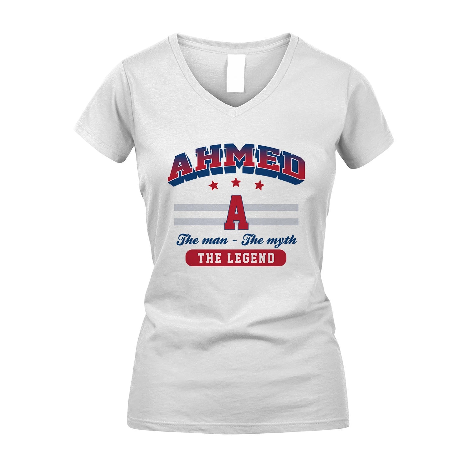 The Man The Myth The Legend With Your Name Shirt AHMED M1-35