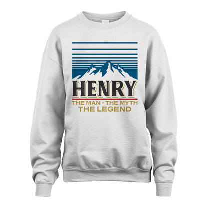The Man The Myth The Legend Vintage Mountain Shirt HENRY M1-19