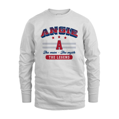 The Man The Myth The Legend With Your Name Shirt ANGIE M1-35