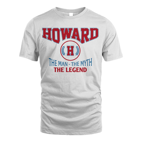 The Man The Myth The Legend Jet Style Shirt HOWARD M1-9
