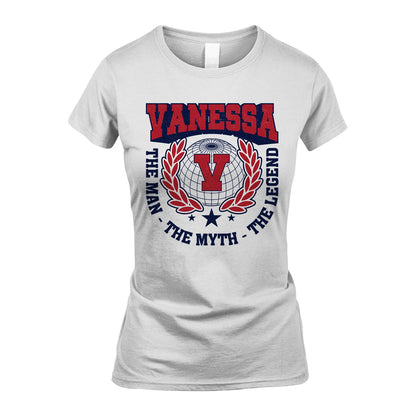 The Man The Myth The Legend Logo Shirt VANESSA M1-30