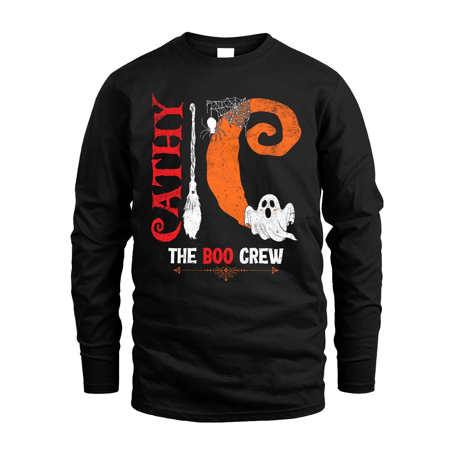 The Boo Crew Halloween With Your Name Shirt CATHY M1-23
