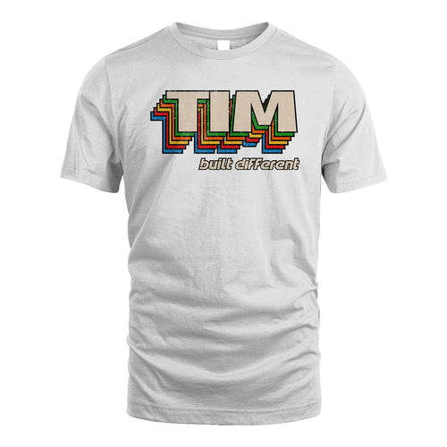 Your Name Built Different Retro Shirt TIM M1-26