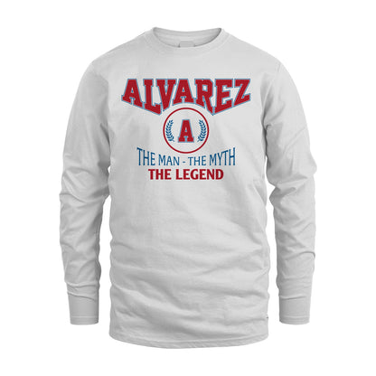 The Man The Myth The Legend Jet Style Shirt ALVAREZ M1-9