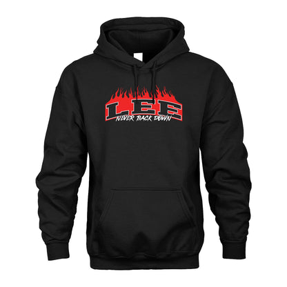 Never Back Down Your Name With Fire Shirt LEE M1-37