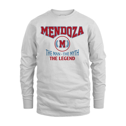 The Man The Myth The Legend Jet Style Shirt MENDOZA M1-9