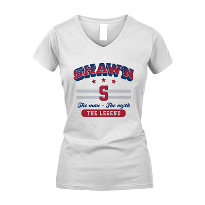 The Man The Myth The Legend With Your Name Shirt SHAWN M1-35