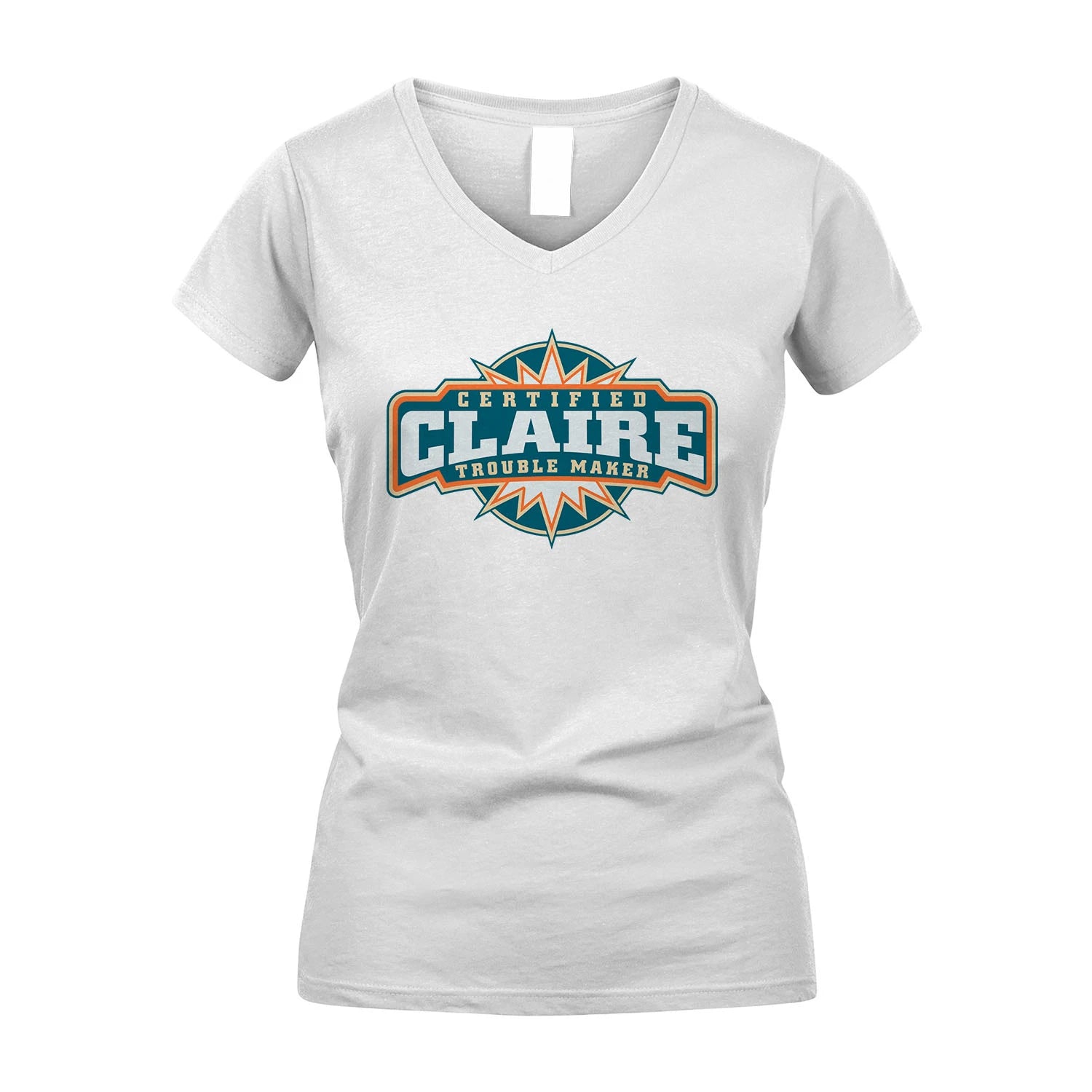 Certified Your Name Trouble Maker Shirt CLAIRE M1-36