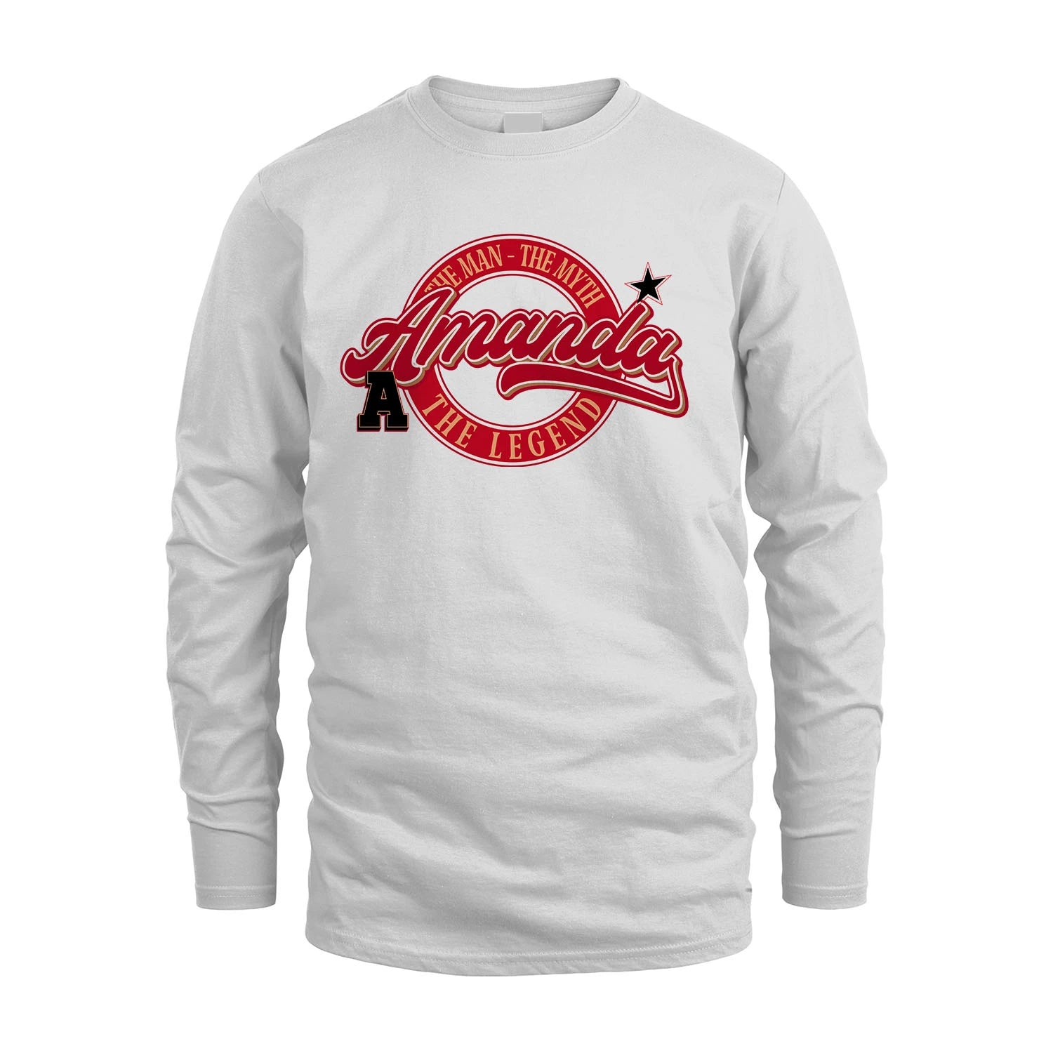 The Man The Myth The Legend Sporty Shirt AMANDA M1-14