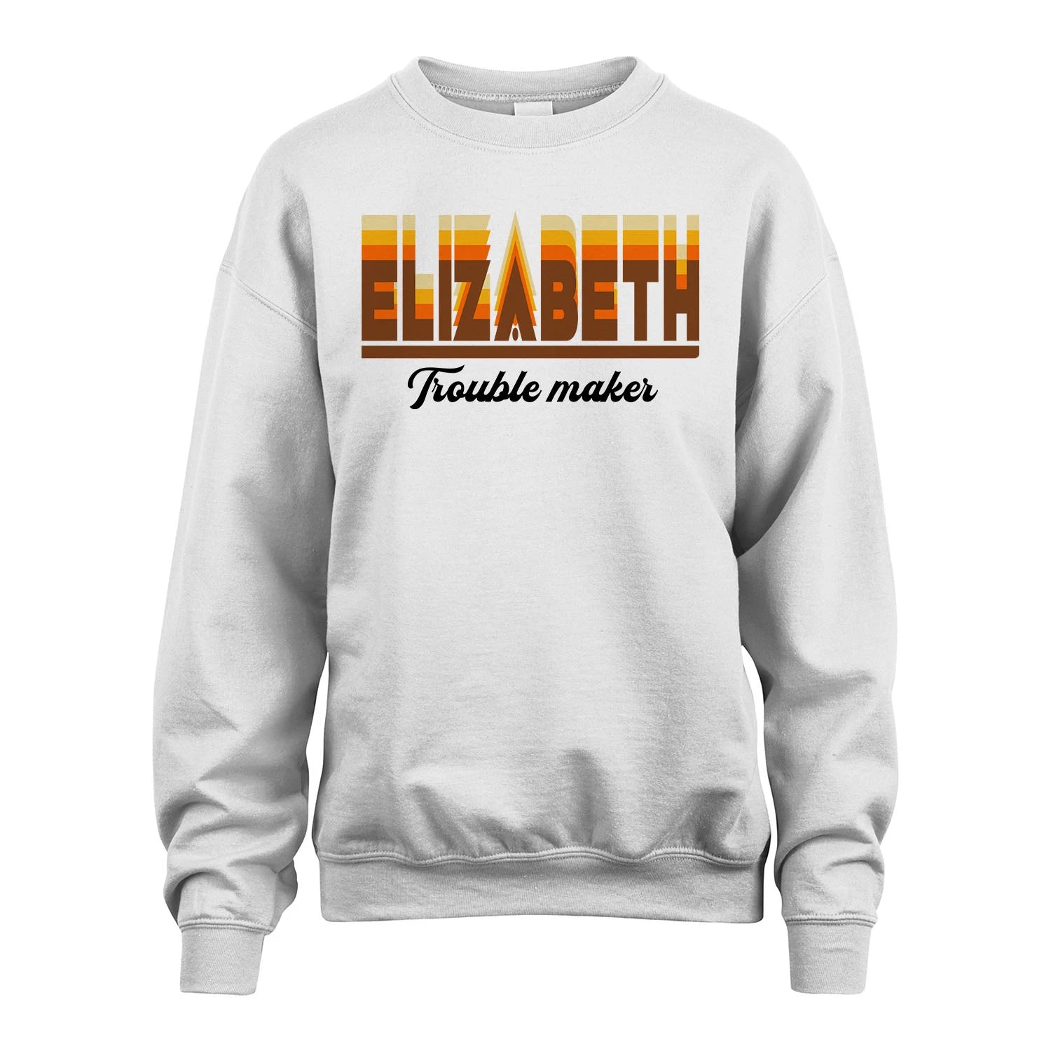Your Name Trouble Maker Funny Shirt ELIZABETH M1-34