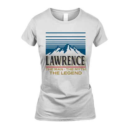 The Man The Myth The Legend Vintage Mountain Shirt LAWRENCE M1-19