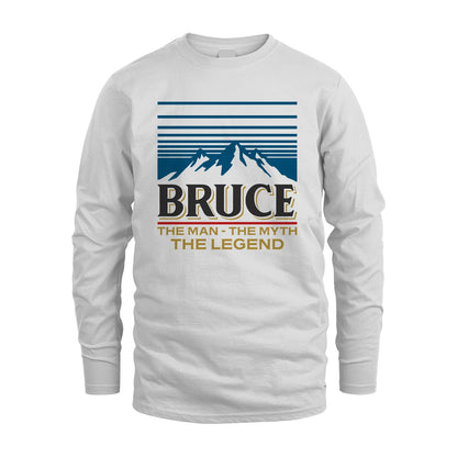 The Man The Myth The Legend Vintage Mountain Shirt BRUCE M1-19