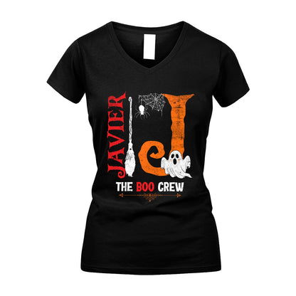 The Boo Crew Halloween With Your Name Shirt JAVIER M1-23