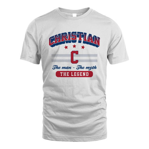 The Man The Myth The Legend With Your Name Shirt CHRISTIAN M1-35
