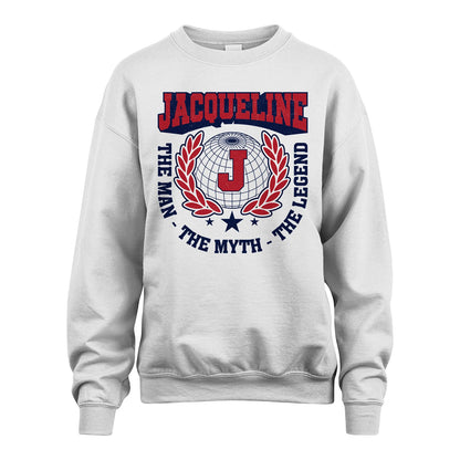 The Man The Myth The Legend Logo Shirt JACQUELINE M1-30